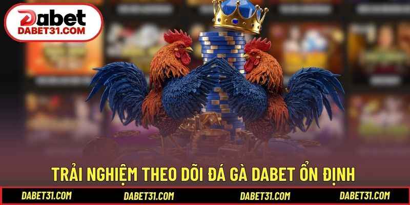 Trải nghiệm theo dõi đá gà DABET ổn định trên nhiều thiết bị